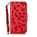 Produktbild Nancen Wallet Case Hülle für Samsung Galaxy S5 / I9600 SM-G900F (5,1 Zoll) ,Schmetterling Muster Flip Funktion Kartenfächer Magnet Etui Samsung Galaxy S5 / I9600 SM-G900F (5,1 Zoll)