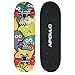Apollo Kinderskateboard Monsterskate, kleines Skateboard für Kinder, 51 cm lang