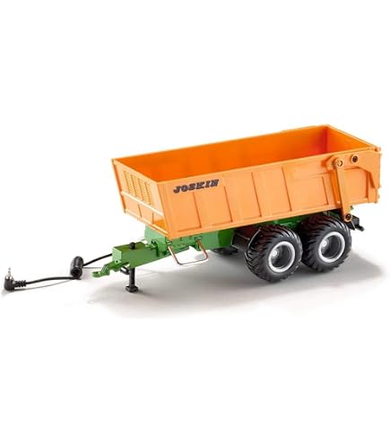 SIKU Tractor Con Remolque Y Carga – Set De Granja A Escala 1:50 Para Niños A Partir De 3 Años
