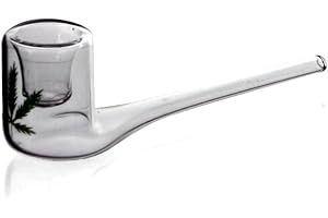 HEAD AND NATURE Kleine Glaspfeife gerade - Länge 10 cm - Head&Nature Smoke Shop