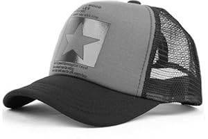 Cozyan Cappellino con Visiera Estivo Ricamato Uomo Trucker cap Berretto da Baseball Cappellino da Baseball Uomo Estivo Ricamato Cappelli a Rete Unisex Traspirante Trucker Cappello