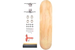 Venom Skateboards Complete Skateboard Core kit - Plain Skateboard - Skateboards for Kids/Teenage/Boys/Girls Adults Beginners Advance - Deck/Trucks/Bearings Abec 9 /Skateboard Wheels/Griptape/Tool