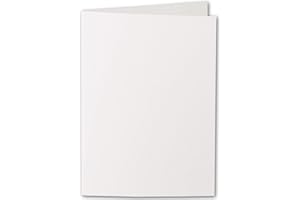 ARTOZ Lot de 50 cartes pliantes DIN B6 - Ivoire (crème) - 120 x 169 mm - Cartes pliantes vierges - Cartes à personnaliser - 220 g/m² - Série 1001