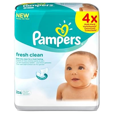 Pampers Fresh Clean 4 Paquets de 256 Lingettes