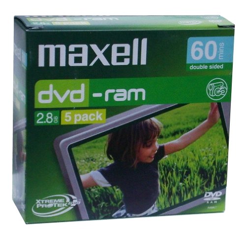 Maxell DVD-RAM 2.8GB Xtreme Protek Plus Rohlinge 5er P.