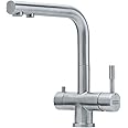 Franke Atlas Clear 120.0179.978 Two-Function Sink Mixer Tap with Fixed Spout Stainless Steel-Coloured