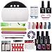 Coscelia Gel Nail Starter Kit Gel Nail Polish 6 Colour Gel Top and Base Coat Set UV LED Nail Lamp Manicure Tools