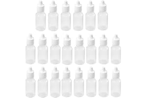 EBUYERFIX ACENIX® 50 Pieces 10ml dropper potion bottles White small Plastic Empty Refillable Squeezable Liquid sample dropper bottles