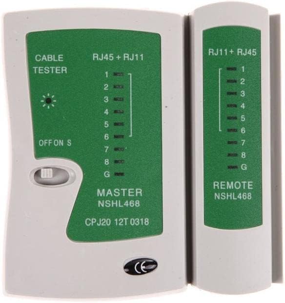 Lunatic Tkz 2345 Network Tester Rj11 Rj45 Cat Otomatik veya manuel olarak pin sinyalleri taranabilir Her bir tel için LED İnternet Kontrol Test Cihazı