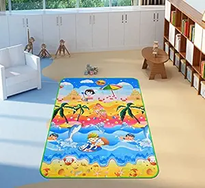 JEBY Waterproof Play mat for Kids, Baby Play mats for Crawling 4X6 Feet. (Multicolor-Sea)