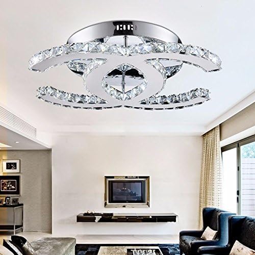 CNIUACeiling Led ceiling lamp Living Room LAMP CRYSTAL LAMP letter type sog ceiling type white light 50 * 30. Ceiling Lighting