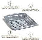 Premium Gemüse-Grillkorb von Grill Republic | Große BBQ-Grillschale aus Edelstahl | Zubehör für Holzkohle – Bild 2