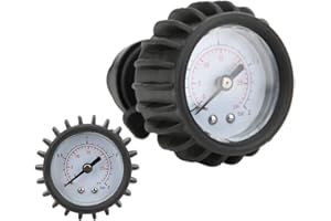 Rodipu Barometro per gommoni, manometro unidirezionale in PVC, Piccole Dimensioni Comodo ad Alta Pressione per Esterni per gommoni Piastre di Supporto per gommoni