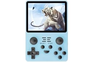 S_WAY Powkiddy RGB20S - Consola de Juegos de Mano, Tarjeta TF de 16G+128G incorporada, 20000 Juegos, Pantalla IPS de 3.5 Pulgadas, portátil RGB20S con Sistema de código Abierto, Consola de Juegos Retro