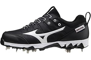 mizuno 320638.0000.08.0750, 9-Spike Swift 7 Low Donna Metallo Softball Tacchetto