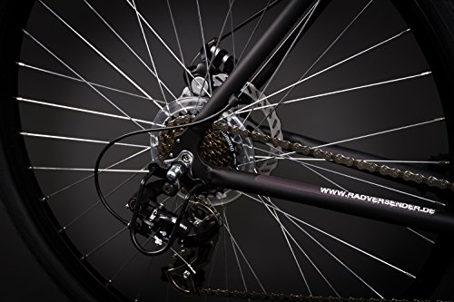 28″ Zoll Alu MTB Crosser Fahrrad MIFA SHIMANO 21 Gang Scheibenbremse Disc black - 3