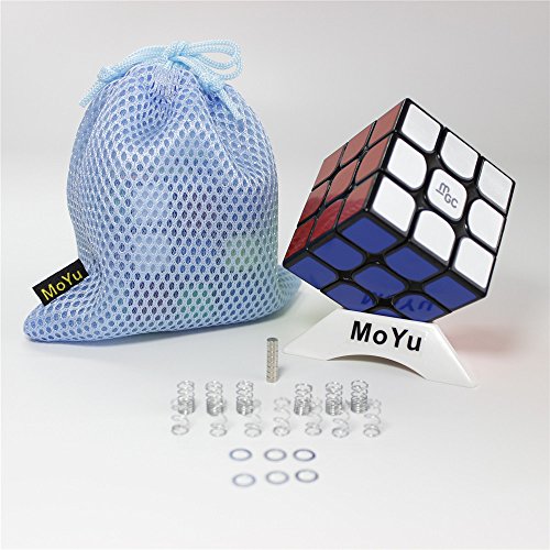 Preisvergleich Produktbild YONGJUN YJ YJ MGC 3x3x3 Magic cube puzzle + One Cube Stand (Black)
