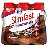 SlimFast Chunky Chocolate Shake Multipack Bottle, 325 ml - Pack of 6