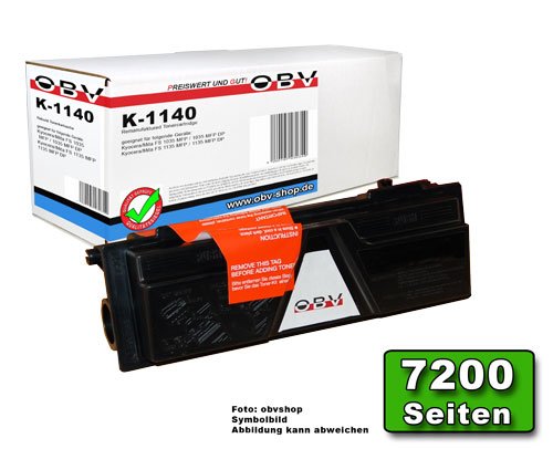 OBV kompatibler Toner ersetzt Kyocera TK-1140, FS 1035 / 1135, schwarz, 7200 Seiten