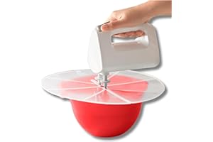 3 Pagen® universal Spritzschutz für Rührschüsseln- Schutz vor Spritzern beim Mixen, Rühren und Sahne Schlagen – langlebig und pflegeleicht - vielfältiger Einsatz – Material: Kunststoff - Ø 30 cm