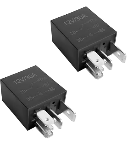 EMSea 2 piezas de repuesto de relé automático de 5 pines 6G9T14B192BA 1454539 compatible con Ford Mondeo compatible con Ford S-Max compatible con Ford Transit