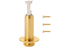 Bnineteenteam Chitarra Elettrica Presa Jack in Metallo Resistente 1/4 Pollici Presa Jack per Chitarra Acustica elettrica(Gold)