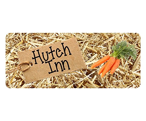 RABBIT HUTCH SIGN Guinea Pig Bunny Easter Rabbit run Rabbit Cage Pet sign plaque