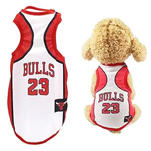 Qpets Dog Clothes for Puppy Clothes for Chihuahua Yorkies Bulldog Pug Clothes for Small Dog Pets Outfits Dog T Shirt Puppy Supplies Polyester Mesh (XL)