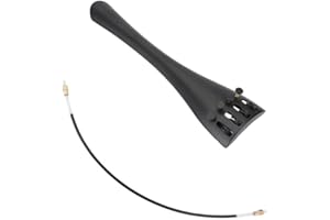 VGEBY Cordiera per violoncello, Piroli per Violoncello in lega di alluminio con codolo regolabile per strumenti a corda da 3/4 e 4/4