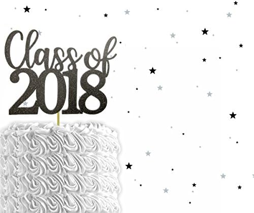 Glitter Class of 2018 Cake Topper, Graduation Party, Graduation Cake Topper, Graduation Decor, Grad Decorations