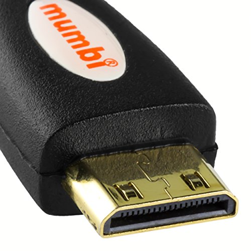 mumbi PREMIUM mini HDMI Kabel 1.3b 1080p Full HD / Mini HDMI C Stecker auf HDMI A Stecker – vergoldete Kontakte 5m - 7