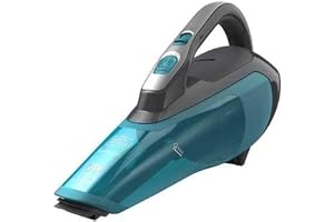 Black+Decker WDA320J-QW batteri våt-torkt-suger Dustbuster (10,8 V, 2,0 Ah 2-i-1, påse, sug vätskor och smutspartiklar, avtagbar smutsbehållare, inklusive vägghållare)
