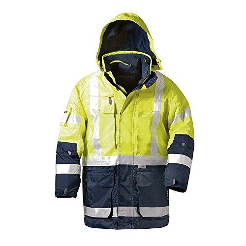 Preisvergleich Produktbild Warnschutzparka Jekyll, Gr. XXXL, gelb / blau