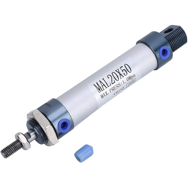 Baomain Mini Pneumatic Air Cylinder - 25mm Bore, 100mm Stroke, Double Acting For Automation & Industrial Use | Stainless Steel - View #9