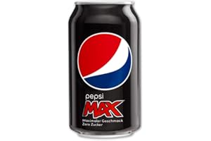 Pepsi Max Cola 24 x 0,33 l burkar (sockerfri)