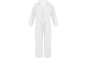 TTAO Kinder Arbeitsoverall Einteilige Blaumann Schutzanzug Jumpsuit Atmungsaktiv Herbst Winter Junior Rallyekombi Freizeitanzug Größe 110-176