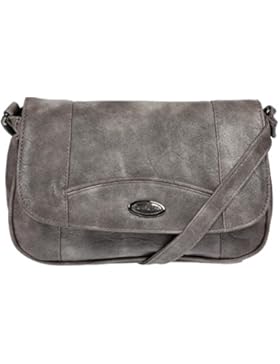 Damen Handtasche Schultertasche Umhängetasche mit Überschlag