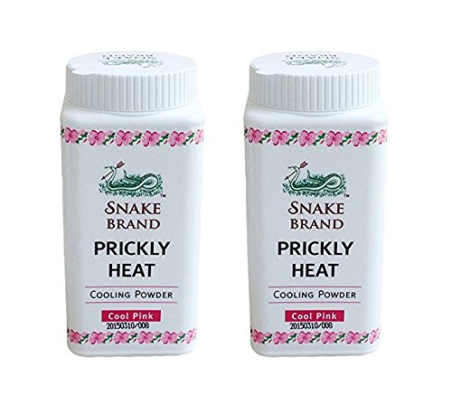 Serpiente marca Cool rosa Prickly Heat refrigeración polvo 50 g Tamaño de viaje