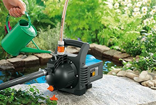 Gardena 1709-20 Gartenpumpe Classic 3500/4, Geräuscharm, große Einfüllöffnung, Wasser-Ablassschraube, lange Lebensdauer (Motorleistung 800 W, Fördermenge 3100 l/h, Max. Druck: 3.6 bar) - 4