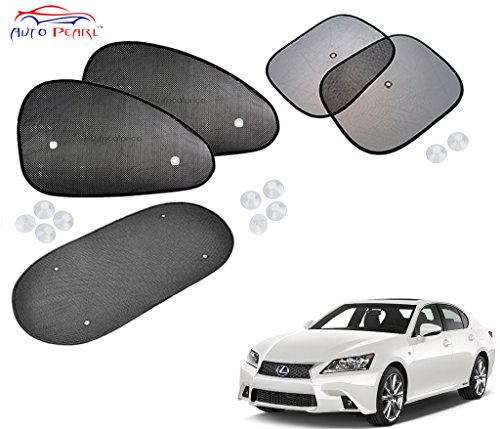 Auto Pearl Car Auto Window Side, Rear Sunshade Curtains Compatible with - GS 350