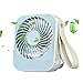 Produktbild OMORC USB Ventilator, Mini Tischventilator Lüfter Tragbar, klein Ventilator leise für den Schreibtisch, Büro, Gym und Zimmer - Blau