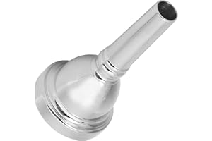 NUNAFEY Tenorhorn-Mundstück, langlebiges 1/2-Zoll-Hornmundstück für Posaune für Tenor(Silver)