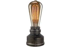 JINYU Lámpara de mesa de luz nocturna de madera (3.5")