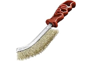 CEVIK Sit Tecnospazzole 10 Brosse à main Spid à fil ondulé en acier, rouge