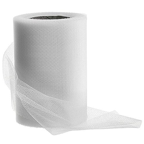 Preisvergleich Produktbild DekoWoerner Perlonband 100mm / 25m weiß