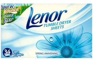 Lenor Tumble Dryer Sheets Spring Awakening 34 per pack Case of 6