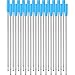 Produktbild 24 Stück austauschbare Kugelschreiberminen glattes Schreiben 4,5 Zoll (11,6 cm) und 1 mm mittlere Spitze blau