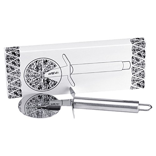 wuudi Dual Edelstahl 304 Pizzaschneider Hartschale Grip Messer (rutschfest) (2pack) - 6