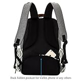 lekebaby Wickeltasche Rucksack mit Windel Bärendesign Matte für Mom und Dad, grau - 3