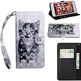 BONROY Xiaomi Redmi Note 5 Pro Case, Wallet Case Soft PU Leather Notebook Design Case with Kickstand Function Card Holder and ID Slot Slim Flip Protective Cover-(TX-cat)